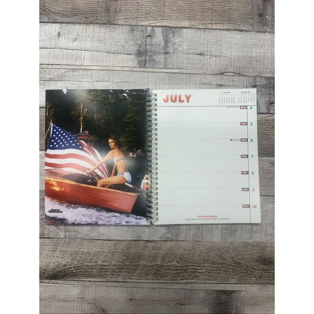 VTG Y2K 2005 Sports Illustrated Swimsuit Calendar Spiral Bound Model Calendar
